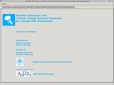 Weather Generator and Climate Change Scenario Generator for Climate Risk Assessment