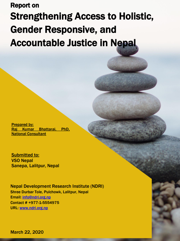 Report on Strengthening Access to Holistic, Gender Responsive, and Accountable Justice in Nepal