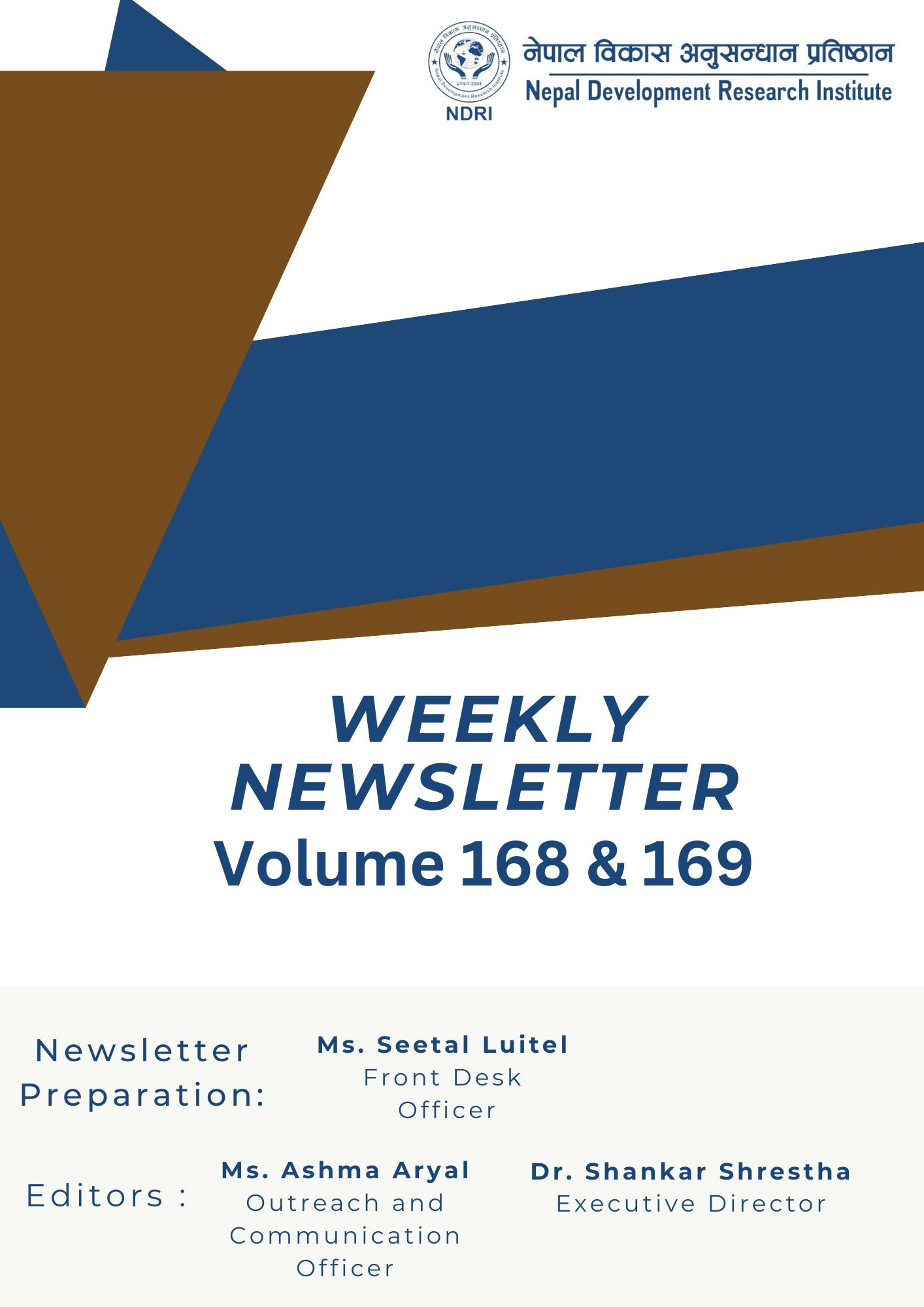 Newsletter Volume 168 & 169