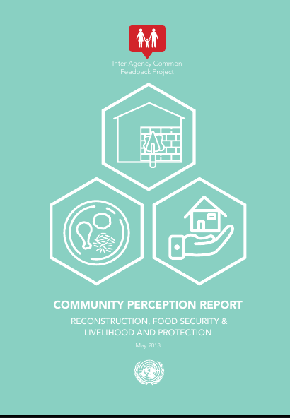 COMMUNITY PERCEPTION REPORT RECONSTRUCTION, FOOD SECURITY & LIVELIHOOD AND PROTECTION