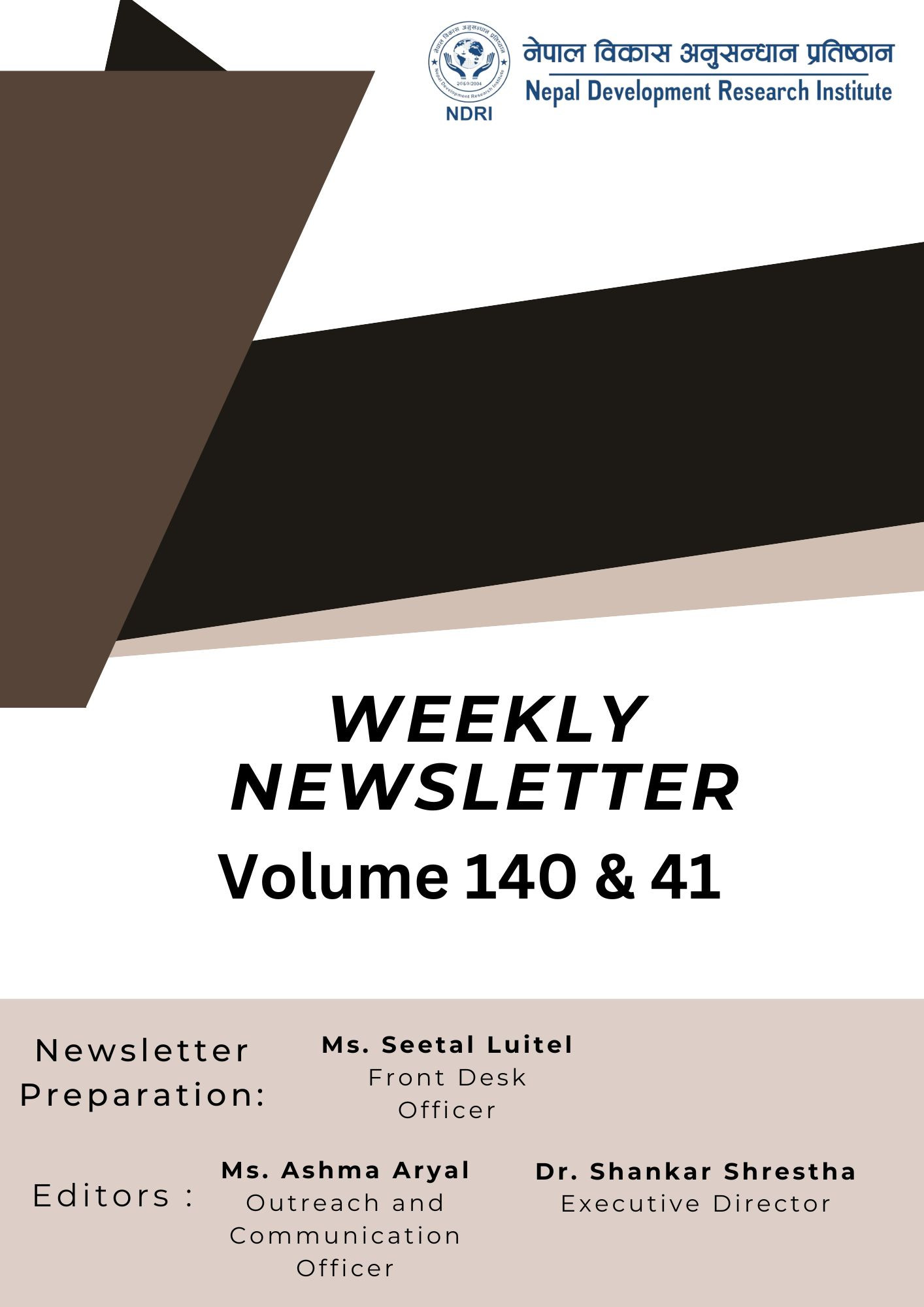 Newsletter Volume 140 & 41